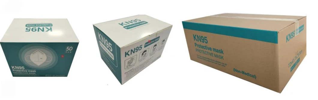 Manufacturer 5ply Non-Woven Filtration Efficiency 95% Disposable/Reusable KN95/N95 Face/Facial Civil Mask